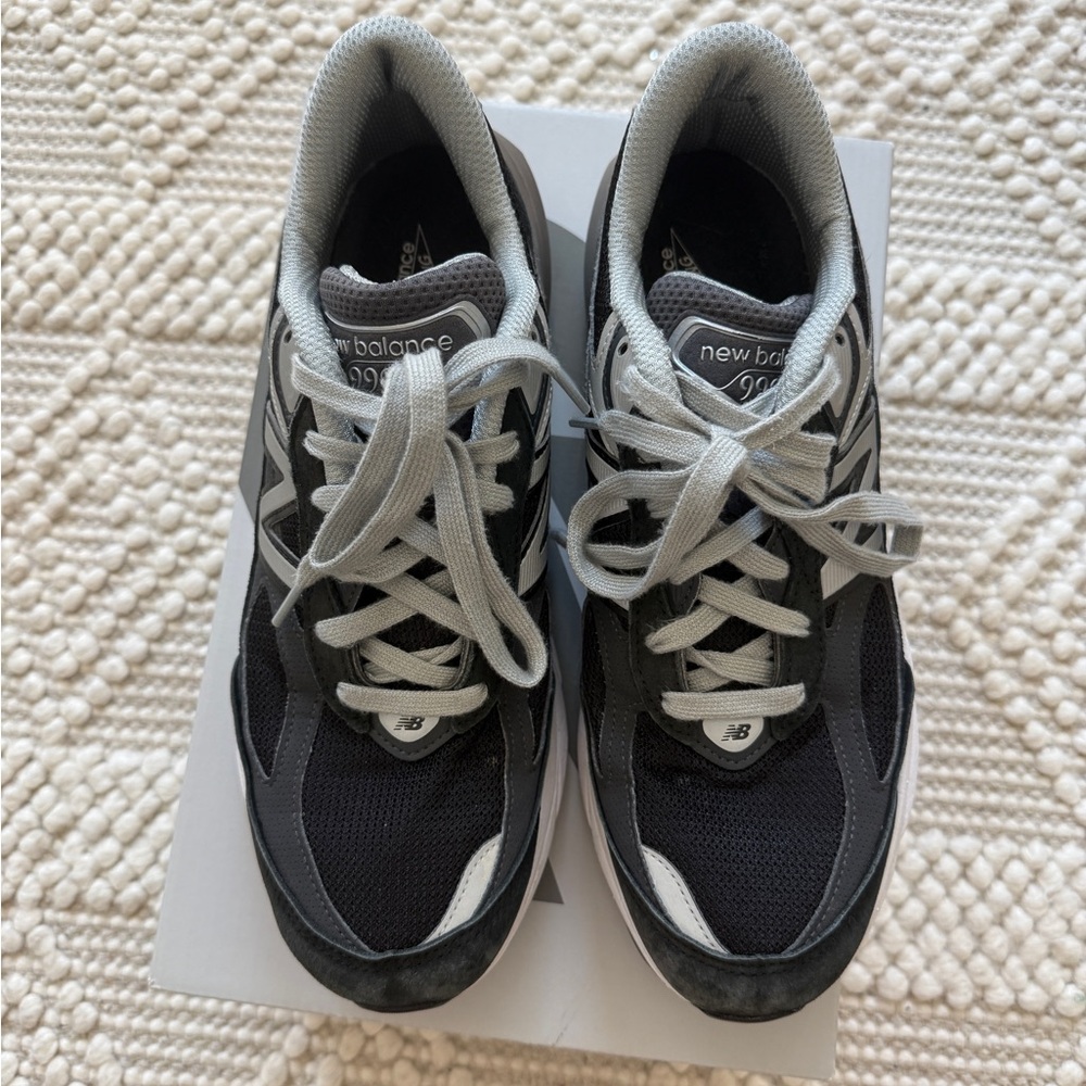 New Balance Men's 990v made in America Gray and Black Sneakers
